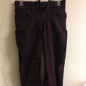 Maroon jeans